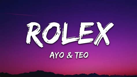 Rolex Ayo and Teo Lyrics .